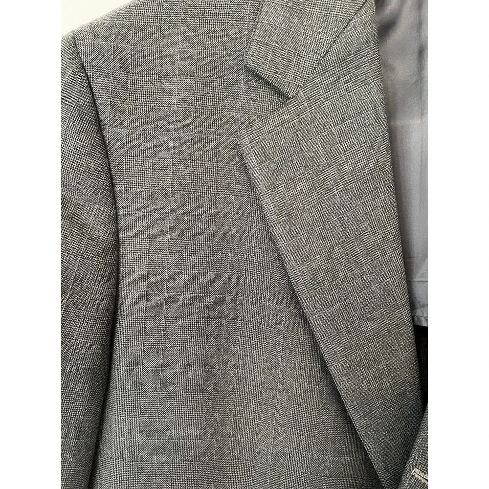 BROOKS BROTHERS Men's 41R Wool Made in USA Brooksease Blazer Brown Pinstripe - Picture 7 of 7